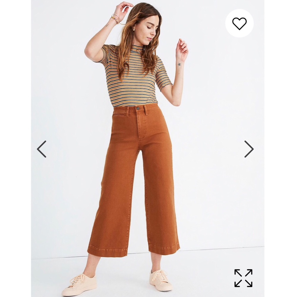 Madewell emmett wide leg crop